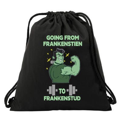 Going From Frankenstein To Frankenstud Drawstring Bag