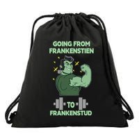 Going From Frankenstein To Frankenstud Drawstring Bag