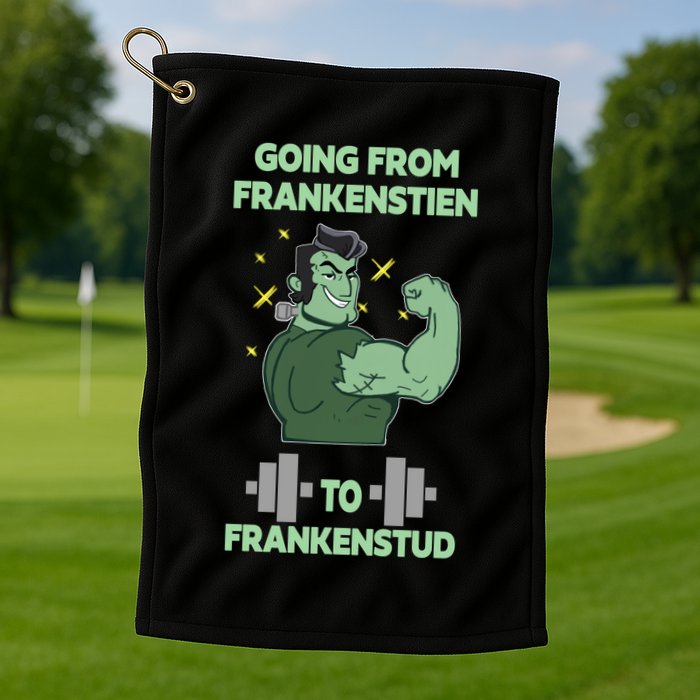 Going From Frankenstein To Frankenstud Golf Towel