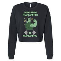 Going From Frankenstein To Frankenstud Cropped Pullover Crew