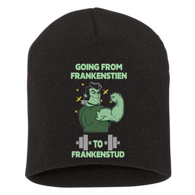 Going From Frankenstein To Frankenstud Short Acrylic Beanie