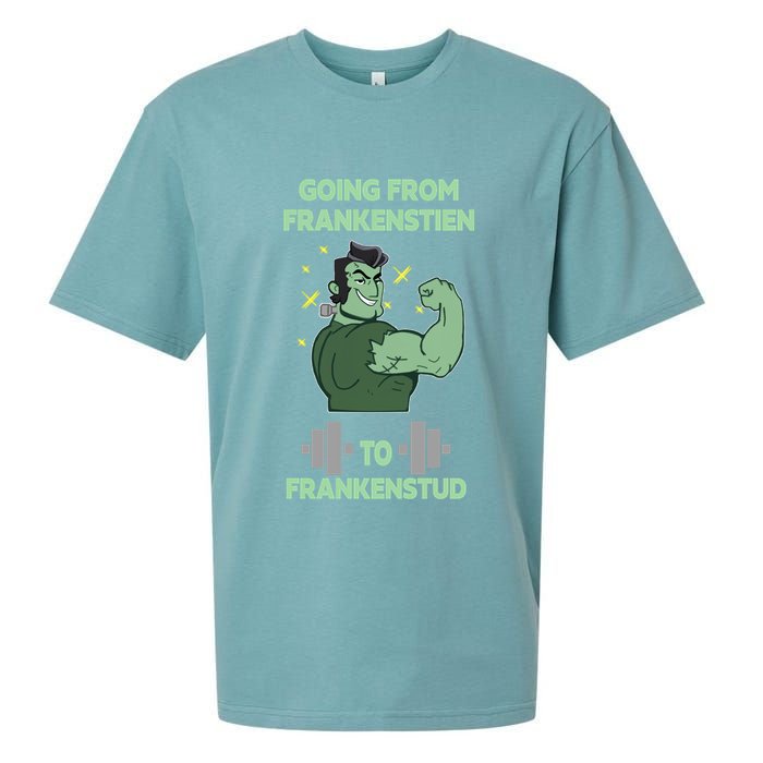 Going From Frankenstein To Frankenstud Sueded Cloud Jersey T-Shirt