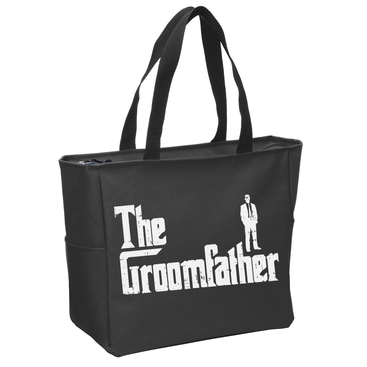 Groom Father Funny Wedding Party Rehearsal Dinner Dad Gift Zip Tote Bag