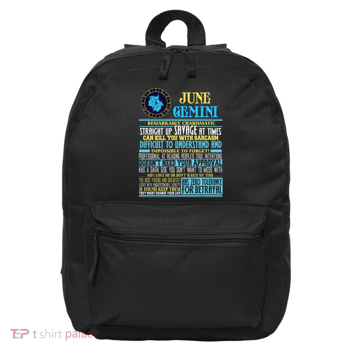 Gemini Facts Funny June Gemini Birthday Gif 16 in Basic Backpack