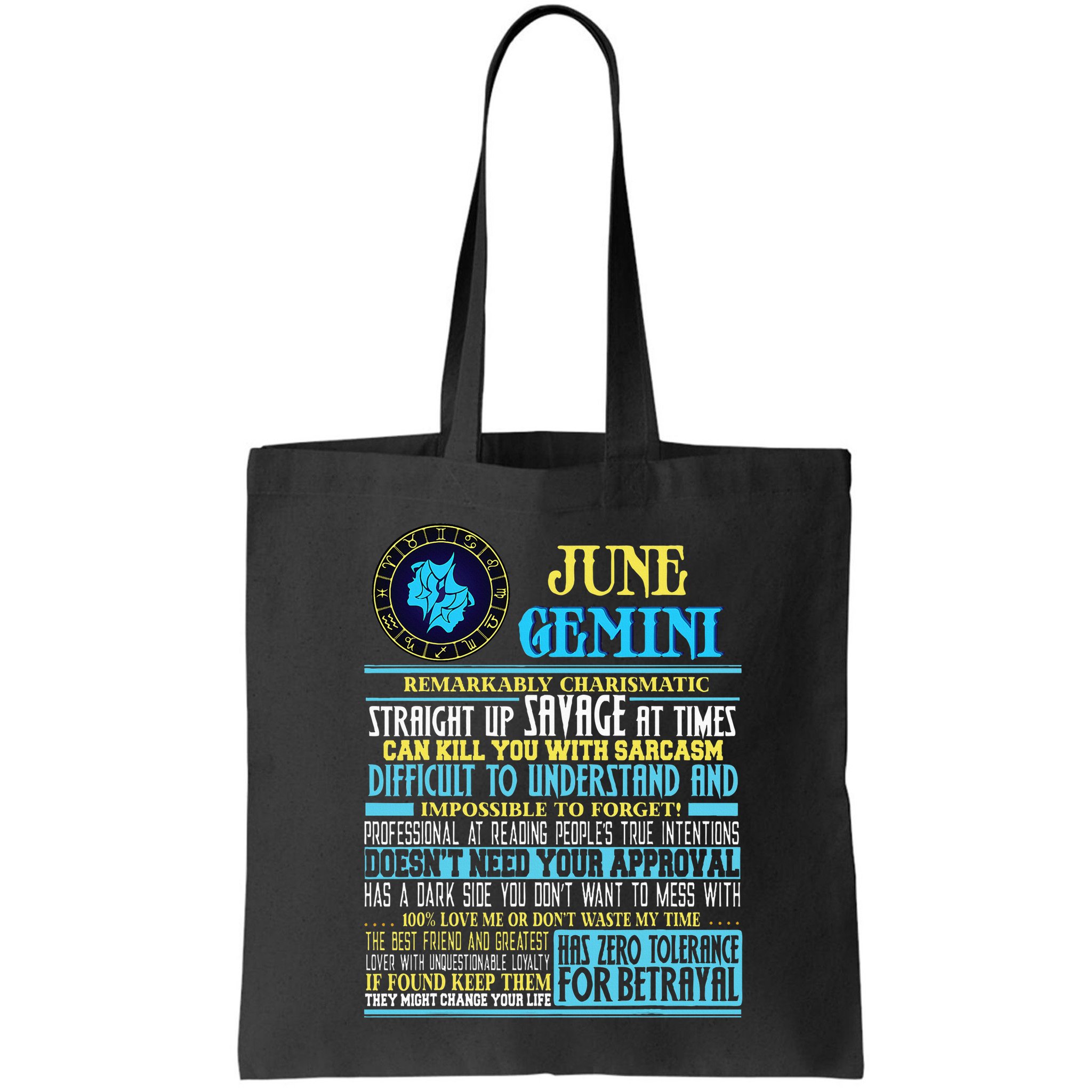 Gemini Facts Funny June Gemini Birthday Gif Bag