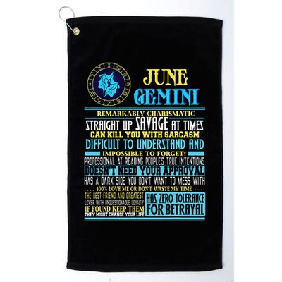 Gemini Facts Funny June Gemini Birthday Gif Golf Towel