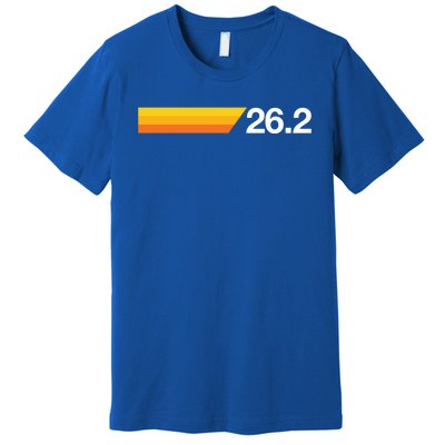 Gift For First Marathon 26 2 Marathoner Retro Runner Gift Premium T-Shirt