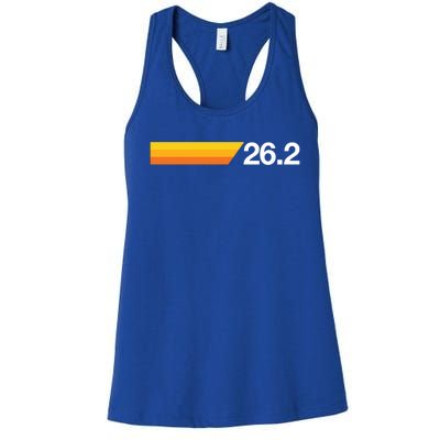 Gift For First Marathon 26 2 Marathoner Retro Runner Gift Women's Racerback Tank