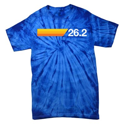 Gift For First Marathon 26 2 Marathoner Retro Runner Gift Tie-Dye T-Shirt