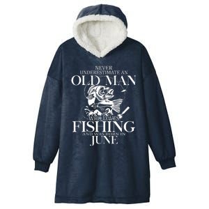 Gift For Fathers Day Tee Reel Cool Pop Pop Fishing Hooded Wearable Blanket