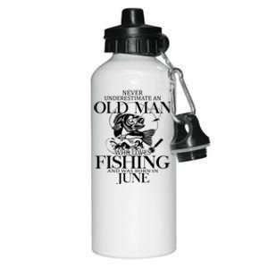 Gift For Fathers Day Tee Reel Cool Pop Pop Fishing Aluminum Water Bottle