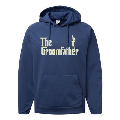 Groom Father Funny Wedding Party Rehearsal Dinner Dad Performance Fleece Hoodie