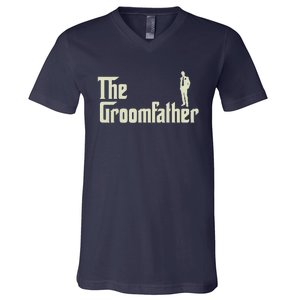 Groom Father Funny Wedding Party Rehearsal Dinner Dad V-Neck T-Shirt