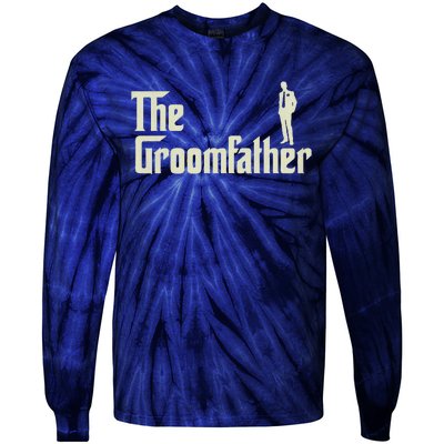 Groom Father Funny Wedding Party Rehearsal Dinner Dad Tie-Dye Long Sleeve Shirt