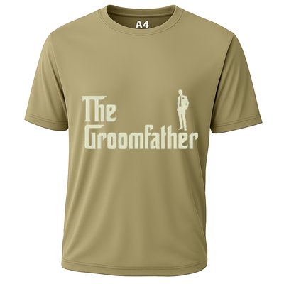 Groom Father Funny Wedding Party Rehearsal Dinner Dad Cooling Performance Crew T-Shirt