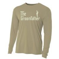 Groom Father Funny Wedding Party Rehearsal Dinner Dad Cooling Performance Long Sleeve Crew