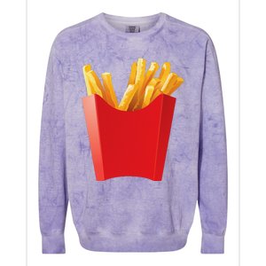 GIANT FRENCH FRIES Makes A Great Halloween Costume Colorblast Crewneck Sweatshirt