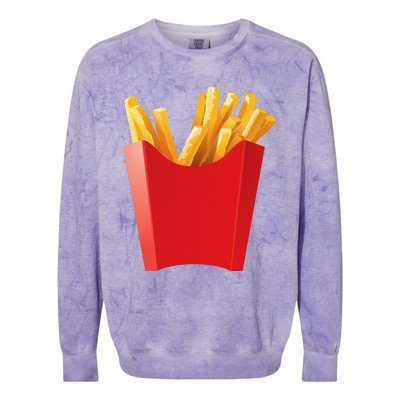 GIANT FRENCH FRIES Makes A Great Halloween Costume Colorblast Crewneck Sweatshirt