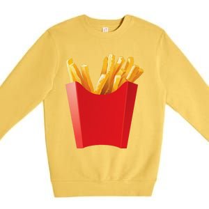 GIANT FRENCH FRIES Makes A Great Halloween Costume Premium Crewneck Sweatshirt