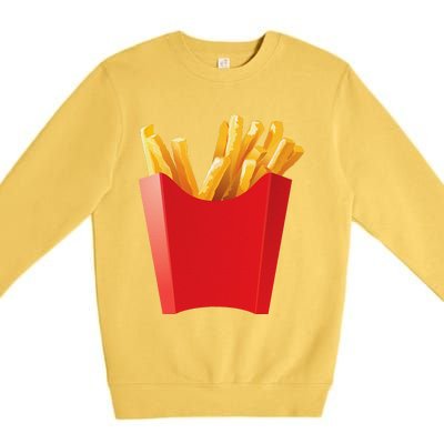 GIANT FRENCH FRIES Makes A Great Halloween Costume Premium Crewneck Sweatshirt