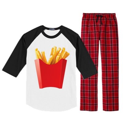 GIANT FRENCH FRIES Makes A Great Halloween Costume Raglan Sleeve Pajama Set