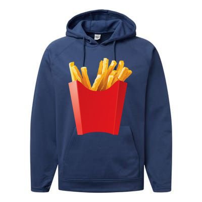 GIANT FRENCH FRIES Makes A Great Halloween Costume Performance Fleece Hoodie