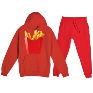 GIANT FRENCH FRIES Makes A Great Halloween Costume Premium Hooded Sweatsuit Set