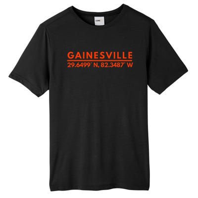 Gainesville Florida Fan Gator State Pride Latitude Longitude Tall Fusion ChromaSoft Performance T-Shirt