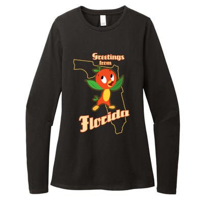 Greetings From Florida Womens CVC Long Sleeve Shirt