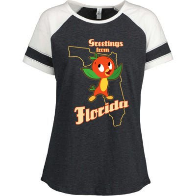 Greetings From Florida Enza Ladies Jersey Colorblock Tee