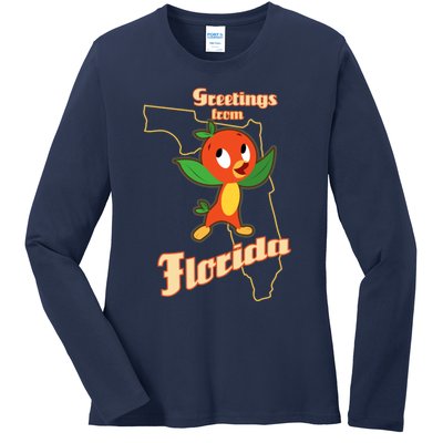 Greetings From Florida Ladies Long Sleeve Shirt