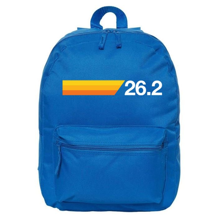 Gift For First Marathon 26 2 Marathoner Retro Runner Meaningful Gift 16 in Basic Backpack