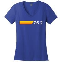 Gift For First Marathon 26 2 Marathoner Retro Runner Meaningful Gift Women's V-Neck T-Shirt