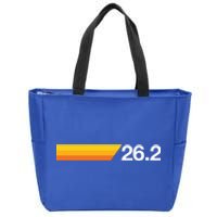 Gift For First Marathon 26 2 Marathoner Retro Runner Meaningful Gift Zip Tote Bag