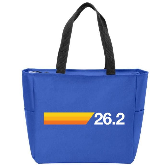 Gift For First Marathon 26 2 Marathoner Retro Runner Meaningful Gift Zip Tote Bag