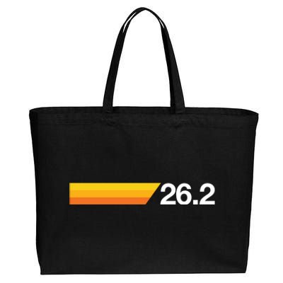 Gift For First Marathon 26 2 Marathoner Retro Runner Meaningful Gift Cotton Canvas Jumbo Tote