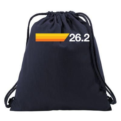 Gift For First Marathon 26 2 Marathoner Retro Runner Meaningful Gift Drawstring Bag