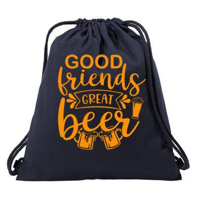 Good Friends Great Beer Gift For Drinker Beer Gift Beer Lover Drawstring Bag