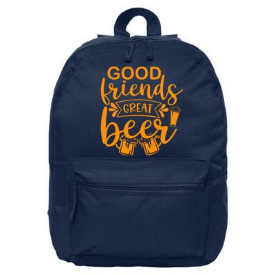 Good Friends Great Beer Gift For Drinker Beer Gift Beer Lover 16 in Basic Backpack