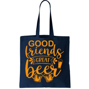 Good Friends Great Beer Gift For Drinker Beer Gift Beer Lover Tote Bag