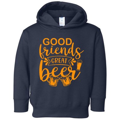 Good Friends Great Beer Gift For Drinker Beer Gift Beer Lover Toddler Hoodie