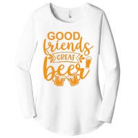 Good Friends Great Beer Gift For Drinker Beer Gift Beer Lover Women's Perfect Tri Tunic Long Sleeve Shirt