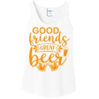 Good Friends Great Beer Gift For Drinker Beer Gift Beer Lover Ladies Essential Tank