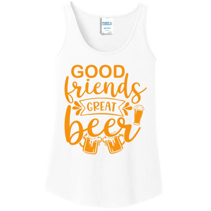 Good Friends Great Beer Gift For Drinker Beer Gift Beer Lover Ladies Essential Tank