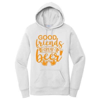 Good Friends Great Beer Gift For Drinker Beer Gift Beer Lover Women's Pullover Hoodie