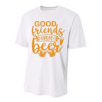 Good Friends Great Beer Gift For Drinker Beer Gift Beer Lover Performance Sprint T-Shirt