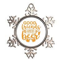 Good Friends Great Beer Gift For Drinker Beer Gift Beer Lover Metallic Star Ornament