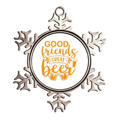 Good Friends Great Beer Gift For Drinker Beer Gift Beer Lover Metallic Star Ornament