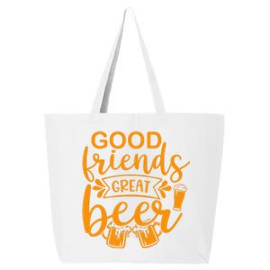 Good Friends Great Beer Gift For Drinker Beer Gift Beer Lover 25L Jumbo Tote