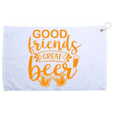 Good Friends Great Beer Gift For Drinker Beer Gift Beer Lover Grommeted Golf Towel